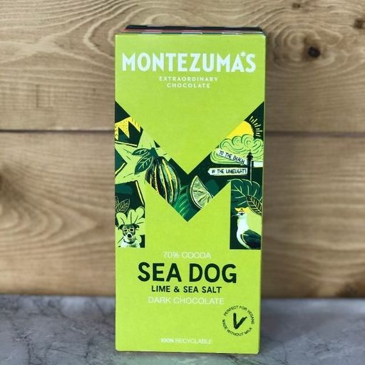 MONTEZUMAS Sea Dog Lime & Sea Salt 70 Cocoa Seymour Store