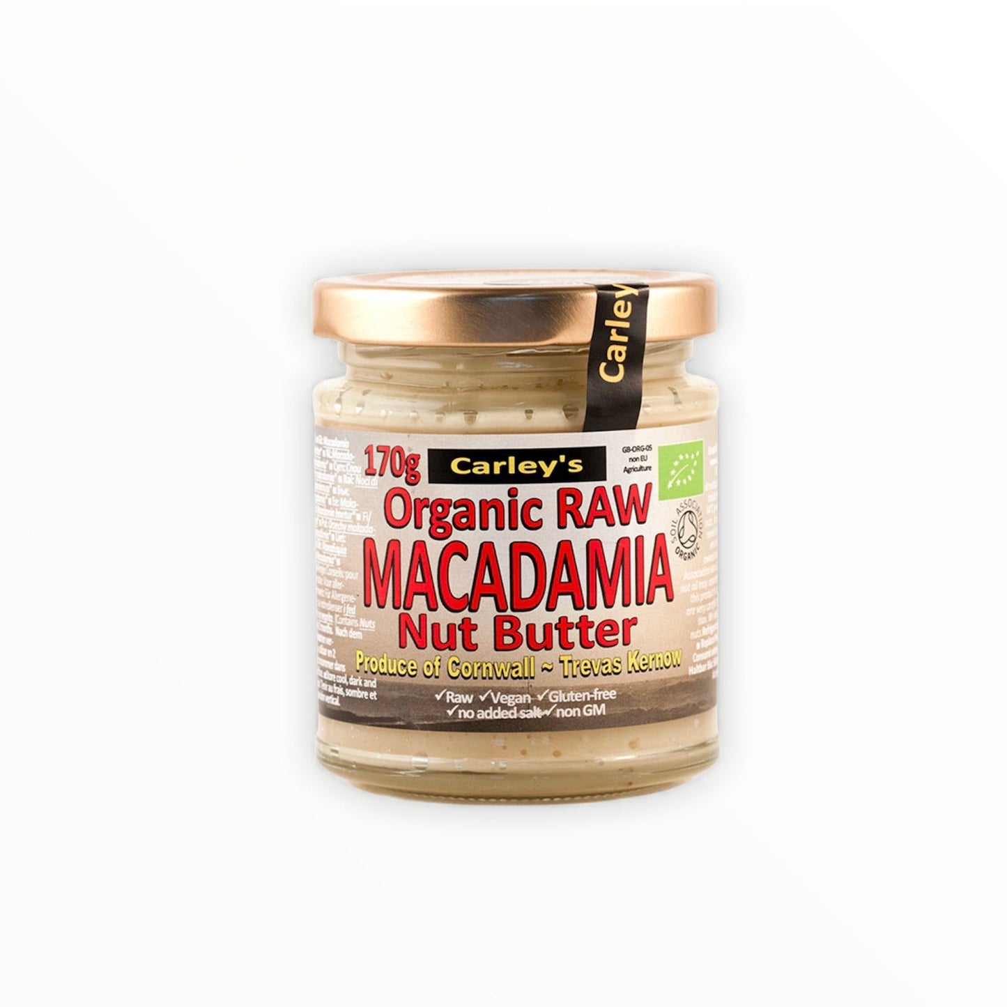 Carley‰۪s Organic Raw Macadamia Nut Butter 170g